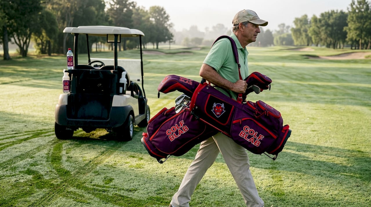 Un jugador de golf recorriendo el campo