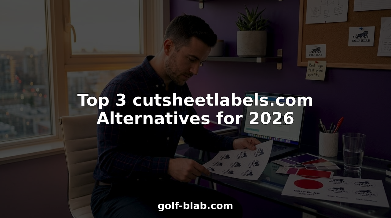 Small business owner reviewing printed labels at home office desk